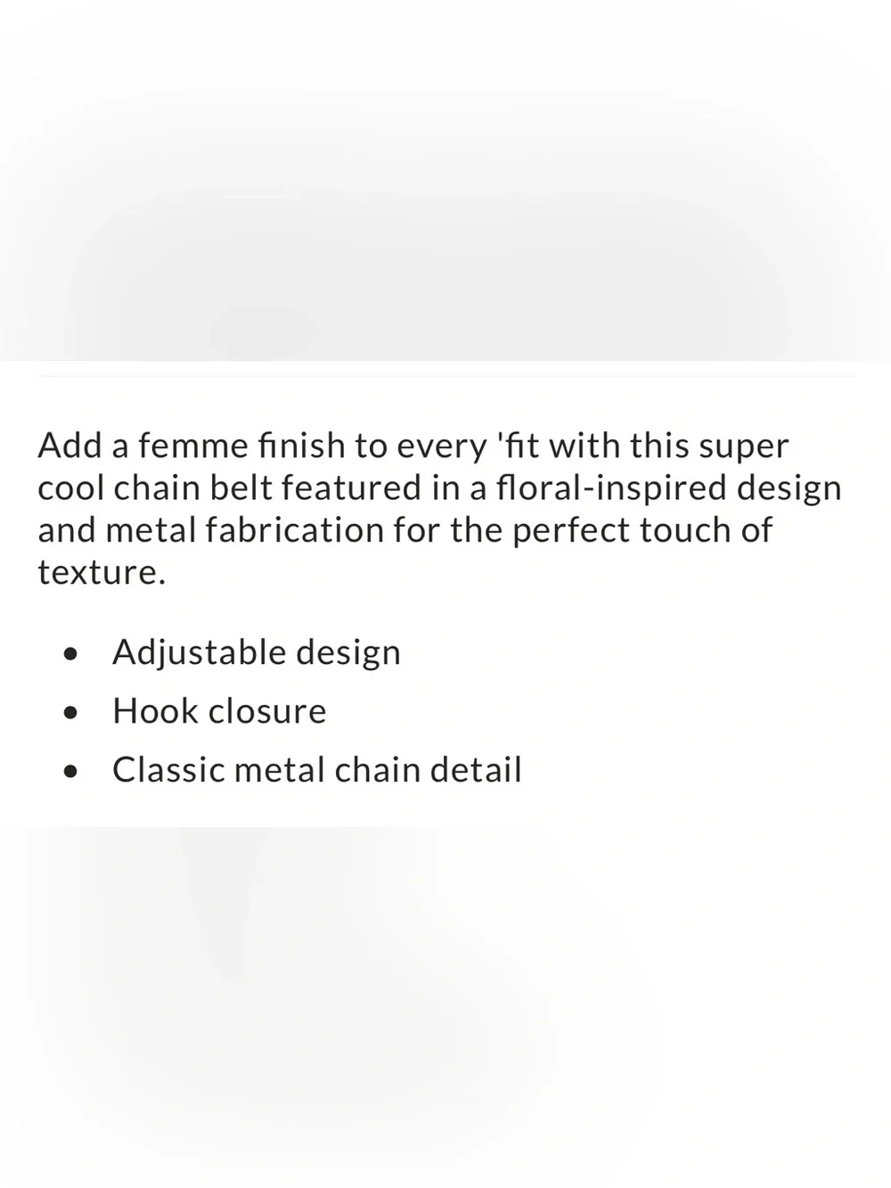 Free People Spring Equinor Chain Belt